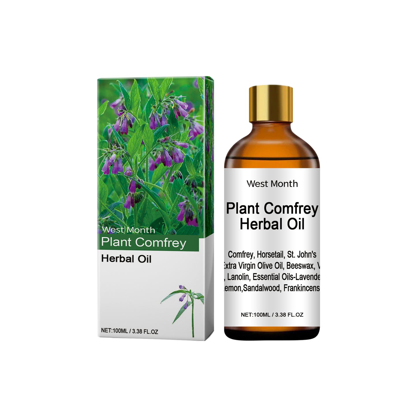 Improve blood circulation in the joint area, enhancing joint flexibility and mobility | Comfrey Natural Care Oil (100ml)