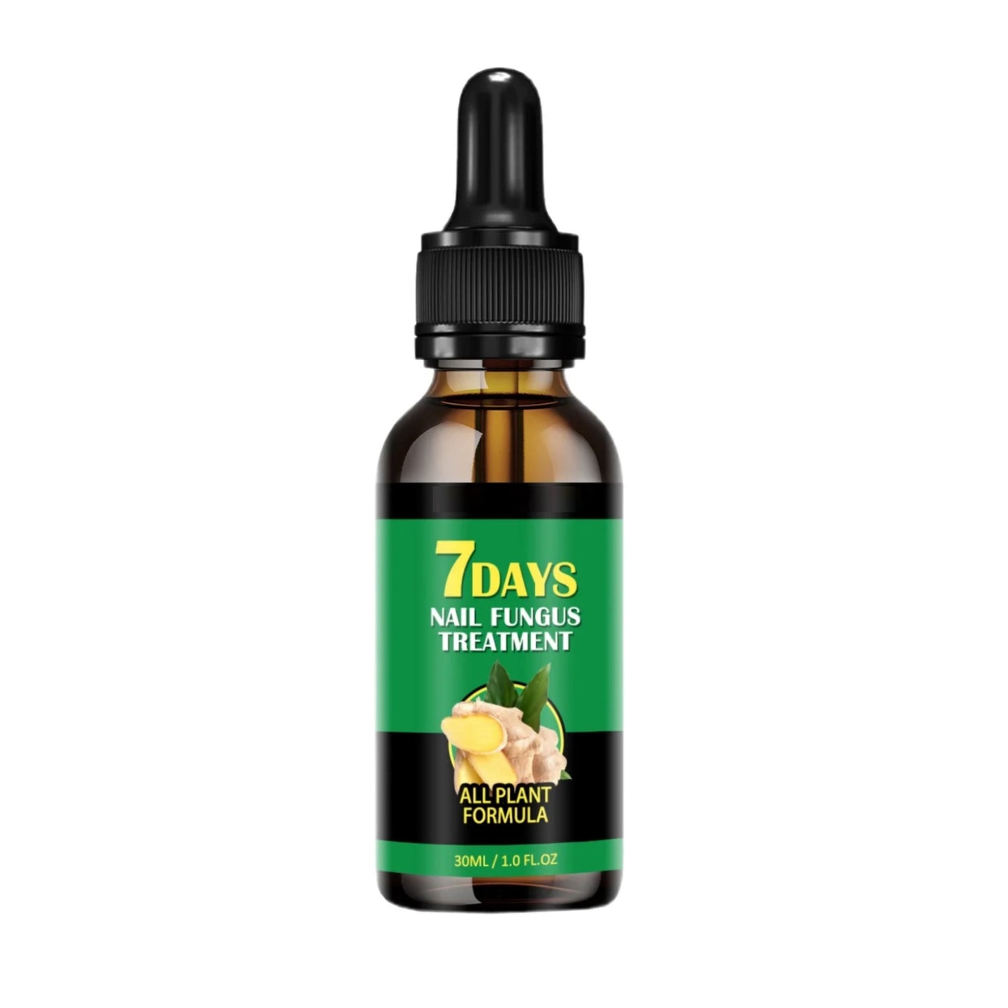 Natural Herbal Nail Fungus Treatment Serum Tincture: For nail fungus infections, cracked, rough, discolored nails, brittle and split toenails and fingernails. 7 Day Repair!